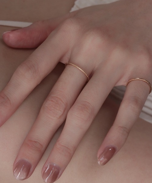 K10 layer ring ピンキーリング きざみ（リング）｜NOIR DE POUPEE（ノ 