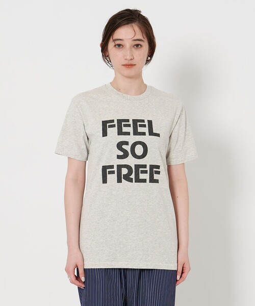 tシャツ 「別注」「MIXTA」FEEL FREE Tシャツ NATURAL レディース 別注】＜MIXTA＞FEEL FREE Tシャツ NATURAL