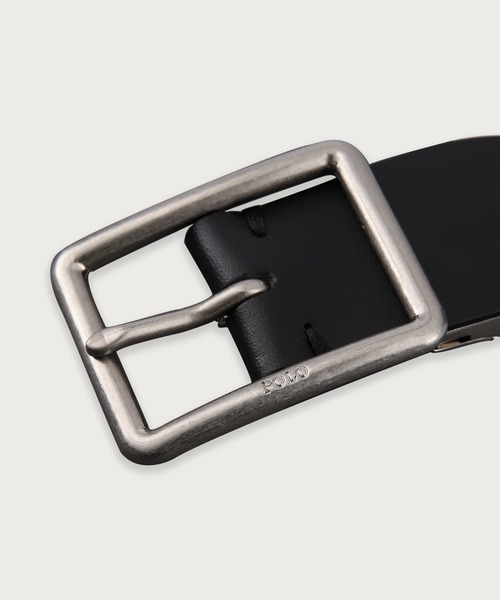 POLO RALPH LAUREN（ポロ ラルフ ローレン）の「オイルレザー 35mm カジュアルベルト（ベルト・メンズ・ブラック/ダークブラウン・FREE）」の8枚目の写真