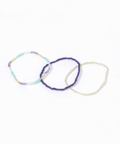 studio CLIP(スタディオクリップ)の「【daily CLIP】3連ビーズブレスレット(ブレスレット・レディース・ブラック/ホワイト/ブルー/ピンク・FREE)」の4枚目の写真
