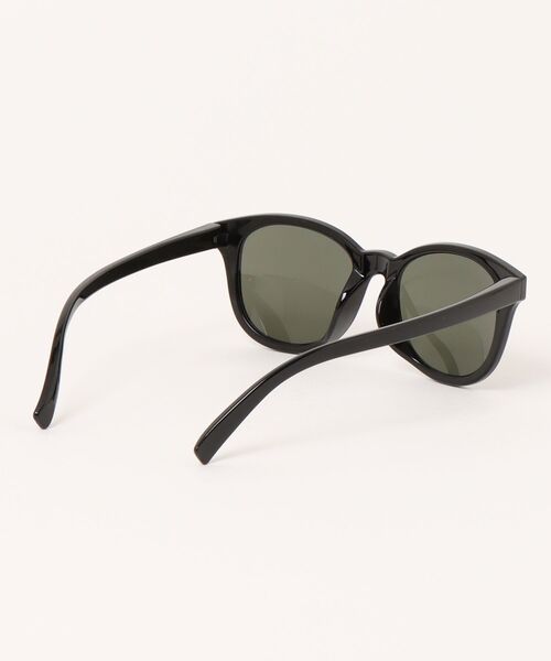 NEW ERA(ニューエラ)の「NEW ERA/ニューエラ サングラス ボストン スクエアレンズ シャイニーブラックフレーム グリーングレーレンズ 14518157(サングラス・メンズ・ブラック×グレー・FREE)」の3枚目の写真