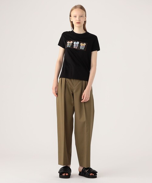 CABaN スビンコットン ELEPHANTグラデーションプリントTシャツ