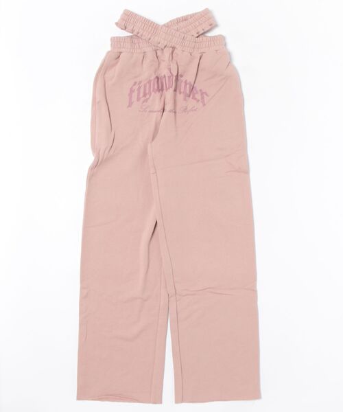 FIG&VIPER（フィグアンドバイパー）の「XウエストlogoスウェットPT（スウェットパンツ・レディース・ライトグレー/ブラック/ライトピンク・FREE）」の6枚目の写真