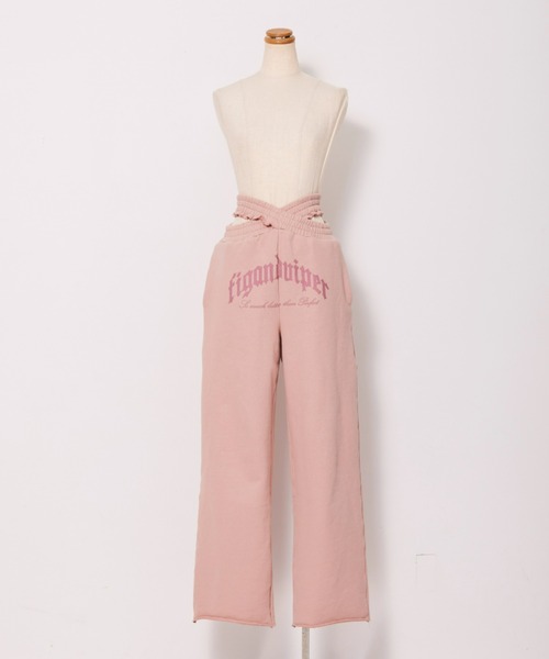 FIG&VIPER（フィグアンドバイパー）の「XウエストlogoスウェットPT（スウェットパンツ・レディース・ライトグレー/ブラック/ライトピンク・FREE）」の15枚目の写真