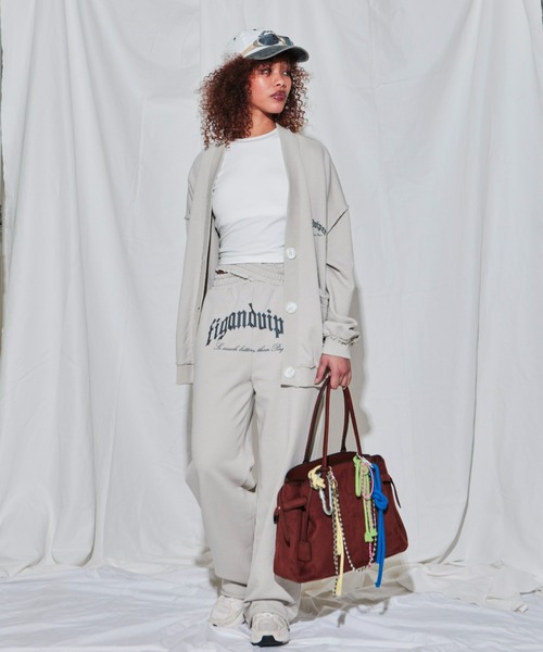 FIG&VIPER（フィグアンドバイパー）の「XウエストlogoスウェットPT（スウェットパンツ・レディース・ライトグレー/ブラック/ライトピンク・FREE）」の22枚目の写真