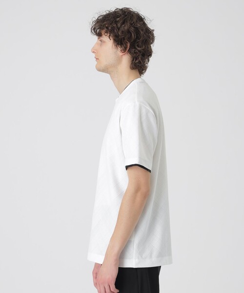 セール】ブリスターバイアスシャドーチェックTシャツ（Tシャツ