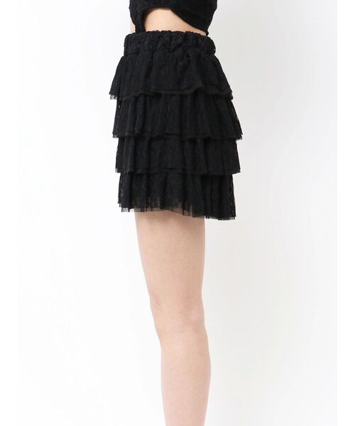 GYDA（ジェイダ）の「Mix material フリルデザインショートパンツ（その他パンツ・レディース・オフホワイト/ブラック/その他1・FREE）」の15枚目の写真