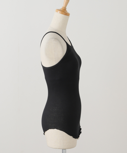 HAKUJI（ハクジ）の「【HAKUJI/ハクジ】Twist cotton bra TT：タンクトップ（その他アンダーウェア/インナー・レディース・アイボリー/ブラック・FREE）」の5枚目の写真