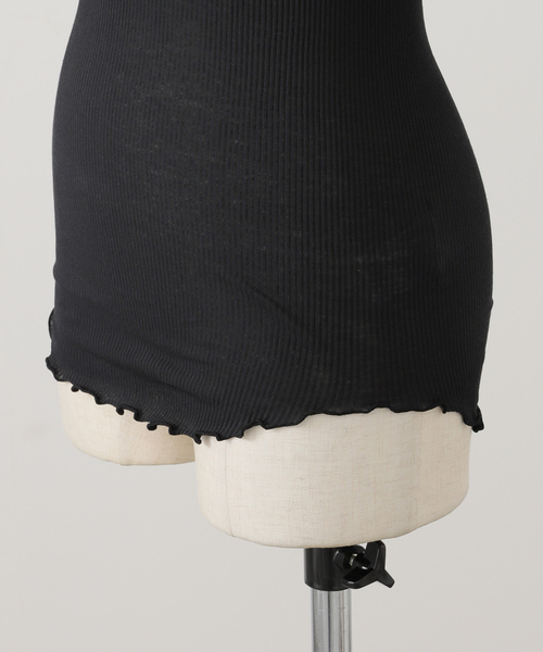 HAKUJI（ハクジ）の「【HAKUJI/ハクジ】Twist cotton bra TT：タンクトップ（その他アンダーウェア/インナー・レディース・アイボリー/ブラック・FREE）」の7枚目の写真