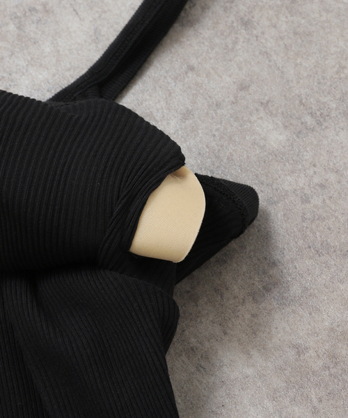 HAKUJI（ハクジ）の「【HAKUJI/ハクジ】Twist cotton bra TT：タンクトップ（その他アンダーウェア/インナー・レディース・アイボリー/ブラック・FREE）」の9枚目の写真