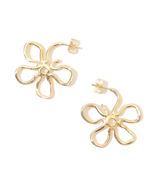 TOMORROWLAND (トゥモローランド)の「Kara Yoo FLORA HOOPS MEDIUM ピアス(ピアス(両耳用)・レディース・シルバー/ゴールド・FREE)」の7枚目の写真