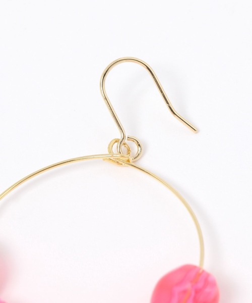tiny tiny（ティニーティニー）の「蛍光ビーズピアス[tiny tiny(ティニーティニー)]（ピアス（両耳用）・レディース・ピンク/イエロー・0）」の3枚目の写真