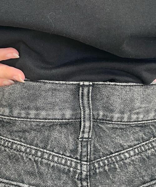 WEGO(ウィゴー)の「WEGO/デニムショートパンツ(デニムパンツ・レディース・ブラック/ブラック系その他/コバルトブルー/ライトインディゴブルー・X-SMALL/SMALL/MEDIUM/LARGE)」の7枚目の写真