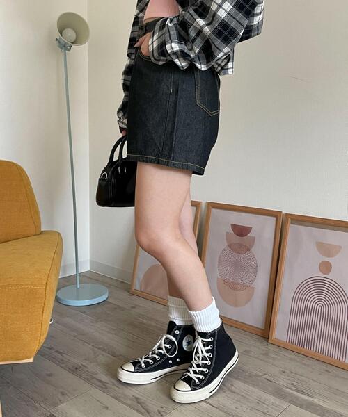 WEGO(ウィゴー)の「WEGO/デニムショートパンツ(デニムパンツ・レディース・ブラック/ブラック系その他/コバルトブルー/ライトインディゴブルー・X-SMALL/SMALL/MEDIUM/LARGE)」の9枚目の写真