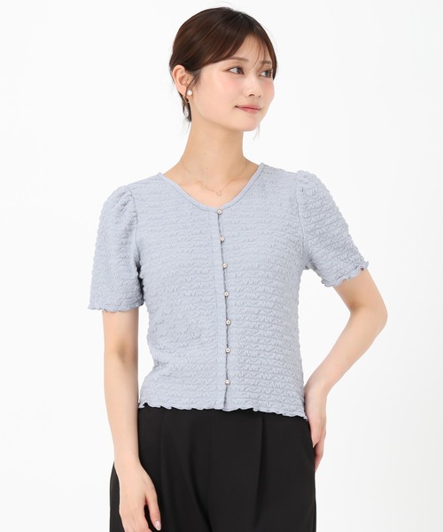 tシャツ Poko-Poko Top レディース shopnikoniko tシャツ ポップコーントップス スクエアネック