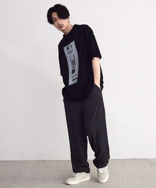 RATTLE TRAP(ラトルトラップ)の「【CHAOTIC】別注メロイックサインプリントオーバーサイズTシャツ(Tシャツ/カットソー・メンズ・ブラック/ホワイト・M/L/LL)」の19枚目の写真