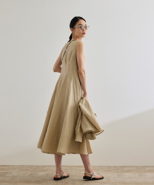 ROPE'(ロペ)の「【洗える】ブライトリネン パッチワンピース(ワンピース・レディース・ベージュ/ピンク・FREE)」の20枚目の写真