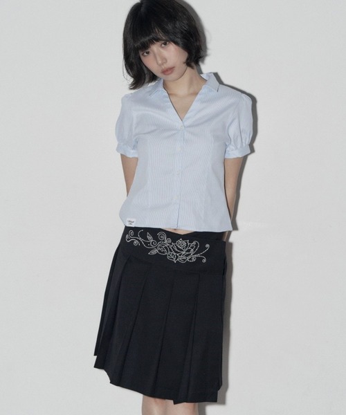 [ミディスカート]MIDNIGHT MOVE pleats skirt セール】Midnight Move／PEARLスカート（スカート）｜Midnight