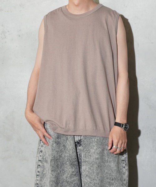 Tシャツ・カットソー [0tape] OPAL GLOW SLEEVELESS セール】O project / オープロジェクト SLEEVELESS TEE スリーブ