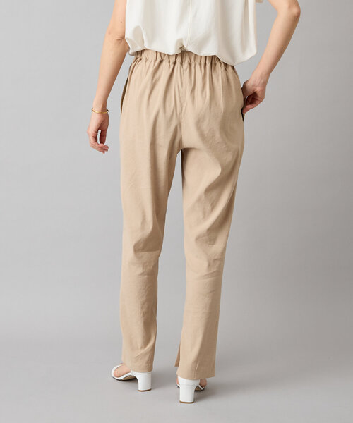 BEARDSLEY（ビアズリー）の「リネン混スリムパンツ（その他パンツ・レディース・ブラック/ベージュ系その他・FREE）」の19枚目の写真
