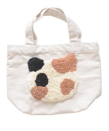AND PACKABLE キャットフェイス ミニトートバッグ