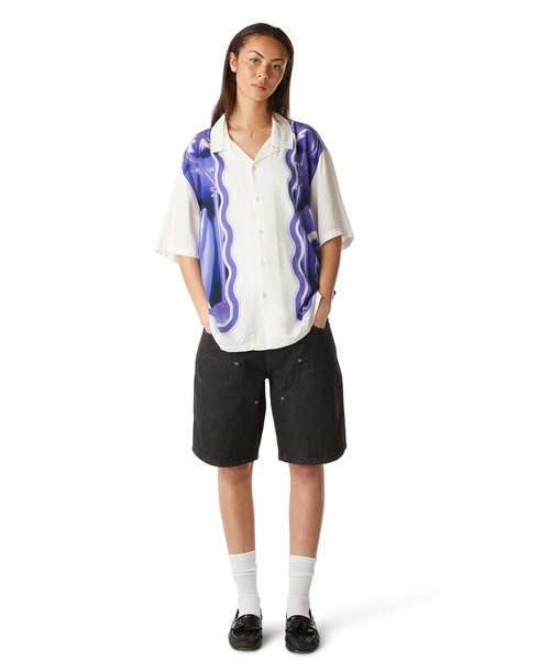 CLASSIC H DOUBLE KNEE DENIM SHORT / HUF ショーツ 半ズボン（その他 