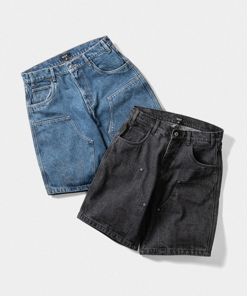 CLASSIC H DOUBLE KNEE DENIM SHORT / HUF ショーツ 半ズボン