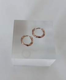 ツイスト フープ ピアス 両耳用