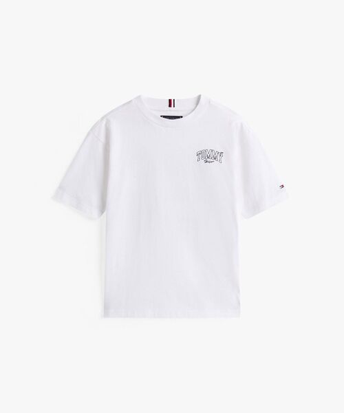 TOMMY HILFIGER（トミーヒルフィガー）の「BOYS バーシティグラフィックプリントショートスリーブTシャツ（Tシャツ/カットソー・キッズ・グリーン系その他/ホワイト・160cm/130cm/150cm/140cm）」の6枚目の写真