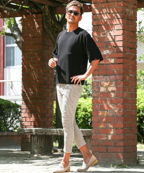 LUXSTYLE(ラグスタイル)の「コーデュロイタック入りクロップドパンツ(その他パンツ・メンズ・ピンク/グレイッシュベージュ/ライトベージュ/ネイビー・XL/L/M/S)」の16枚目の写真