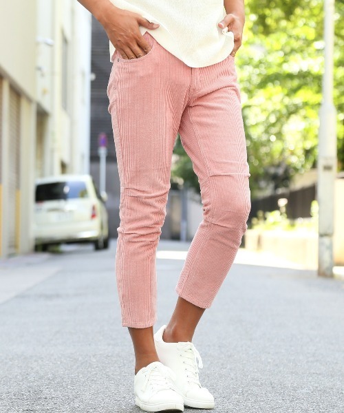 LUXSTYLE(ラグスタイル)の「コーデュロイタック入りクロップドパンツ(その他パンツ・メンズ・ピンク/グレイッシュベージュ/ライトベージュ/ネイビー・XL/L/M/S)」の21枚目の写真