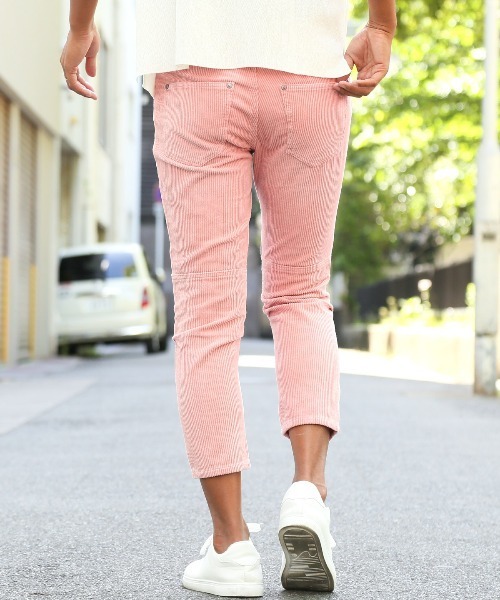 LUXSTYLE(ラグスタイル)の「コーデュロイタック入りクロップドパンツ(その他パンツ・メンズ・ピンク/グレイッシュベージュ/ライトベージュ/ネイビー・XL/L/M/S)」の11枚目の写真