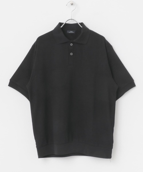 ITEMS URBANRESEARCH（アイテムズ アーバンリサーチ）の「クレープジョーゼットポロシャツ（ポロシャツ・メンズ・カーキ/ブラック/チャコールグレー・MEDIUM/LARGE）」の16枚目の写真