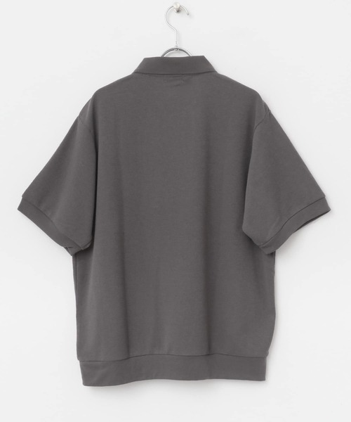 ITEMS URBANRESEARCH（アイテムズ アーバンリサーチ）の「クレープジョーゼットポロシャツ（ポロシャツ・メンズ・カーキ/ブラック/チャコールグレー・MEDIUM/LARGE）」の20枚目の写真