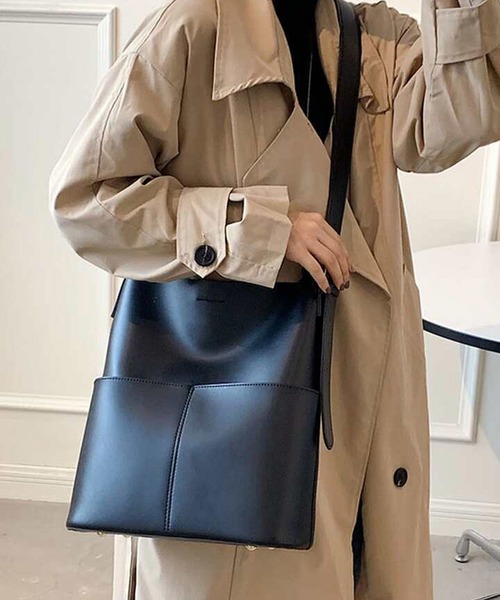 NOLITA LABORATORY（ノリータラボラトリー）の「【 NOLITA / ノリータ 】バケツ型  ショルダーバッグ（ショルダーバッグ・レディース・ブラック/カーキブラウン・FREE）」の7枚目の写真