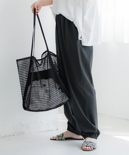 coca（coca）（コカ）の「メッシュトートバッグ（トートバッグ・レディース・オレンジ/ブラック・ONE SIZE）」の17枚目の写真