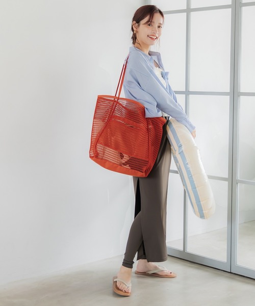 coca（coca）（コカ）の「メッシュトートバッグ（トートバッグ・レディース・オレンジ/ブラック・ONE SIZE）」の11枚目の写真