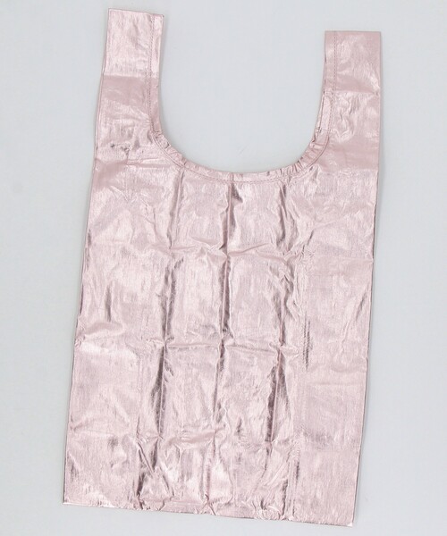 BAGGU（バグー）の「BAGGU/バグゥ BABY BAGGU メタリック ナイロン ベイビーバグゥメタリック（エコバッグ/サブバッグ・レディース・シルバー/ゴールド/ピンク・ONE SIZE）」の2枚目の写真