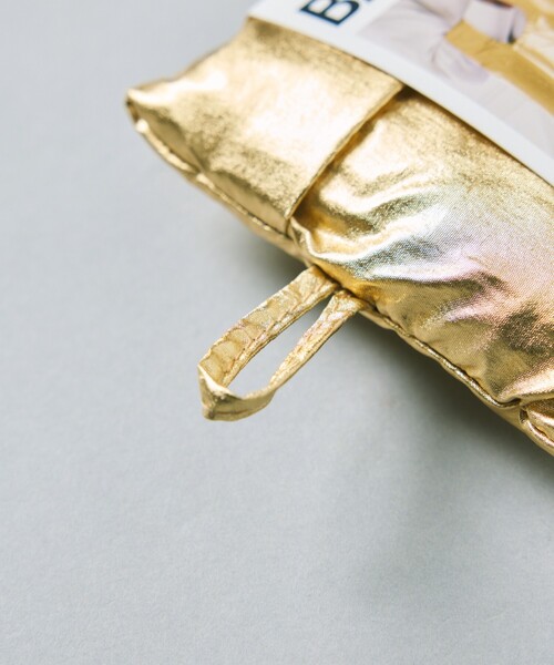 BAGGU（バグー）の「BAGGU/バグゥ BABY BAGGU メタリック ナイロン ベイビーバグゥメタリック（エコバッグ/サブバッグ・レディース・シルバー/ゴールド/ピンク・ONE SIZE）」の8枚目の写真