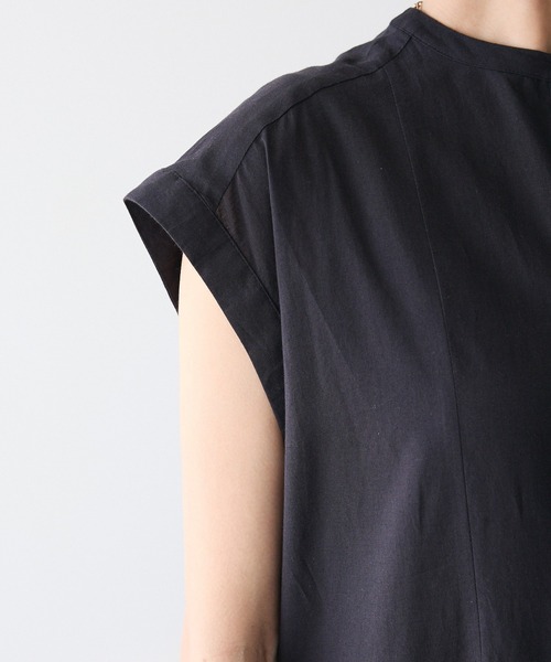 CRAFT STANDARD BOUTIQUE（クラフトスタンダードブティック）の「インド綿フレンチスリーブワンピース◆（シャツワンピース・レディース・ブラック/レッド・FREE）」の14枚目の写真