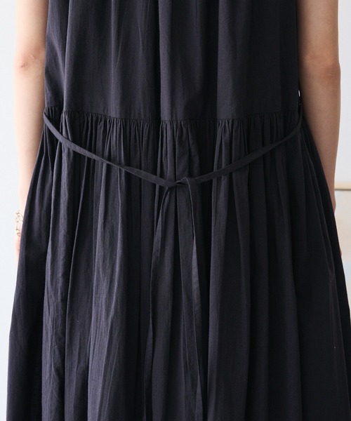 CRAFT STANDARD BOUTIQUE（クラフトスタンダードブティック）の「インド綿フレンチスリーブワンピース◆（シャツワンピース・レディース・ブラック/レッド・FREE）」の16枚目の写真