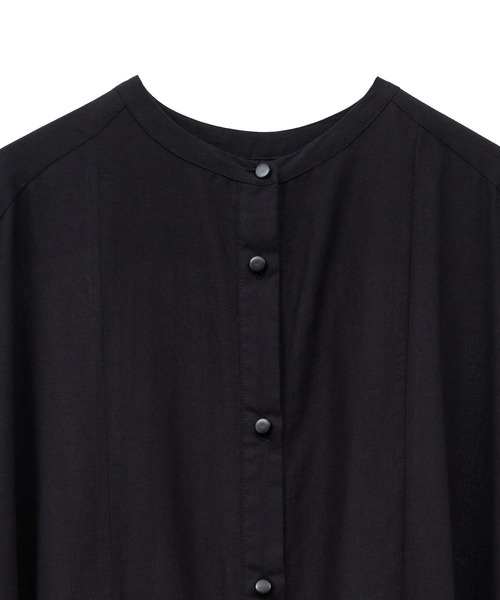 CRAFT STANDARD BOUTIQUE（クラフトスタンダードブティック）の「インド綿フレンチスリーブワンピース◆（シャツワンピース・レディース・ブラック/レッド・FREE）」の19枚目の写真