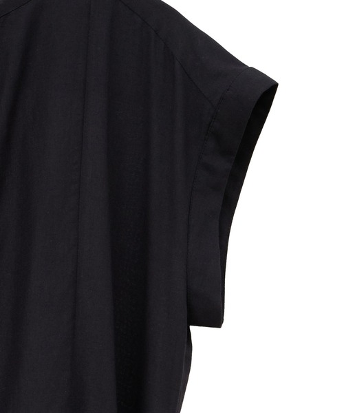 CRAFT STANDARD BOUTIQUE（クラフトスタンダードブティック）の「インド綿フレンチスリーブワンピース◆（シャツワンピース・レディース・ブラック/レッド・FREE）」の20枚目の写真