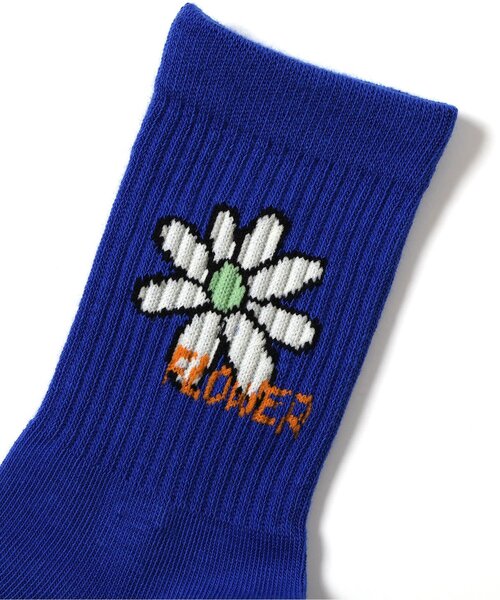 BREEZE(ブリーズ)の「お花・ファイヤーソックス(ソックス/靴下・キッズ・ライム/ブラック/アイボリー/ブルー・15 /18/21)」の13枚目の写真