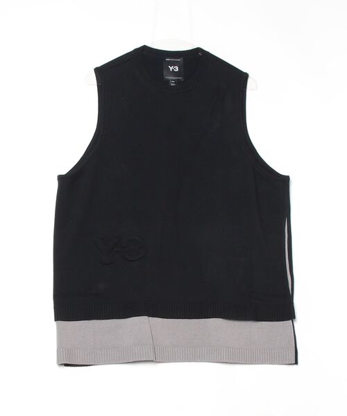 Y-3（ワイスリー）の「Y-3 LOGO KNIT VEST（ニット/セーター・メンズ・ブラック・LARGE/MEDIUM/SMALL/X-SMALL/XX-SMALL）」の5枚目の写真