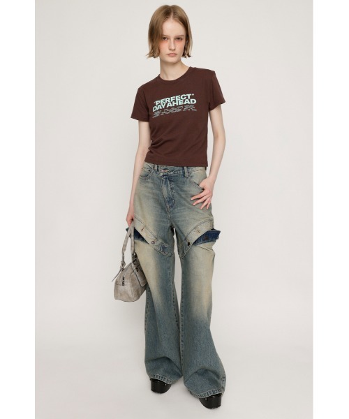 J/W SIDE OPEN STRAIGHT PT ジャストウエスト サイドオープン