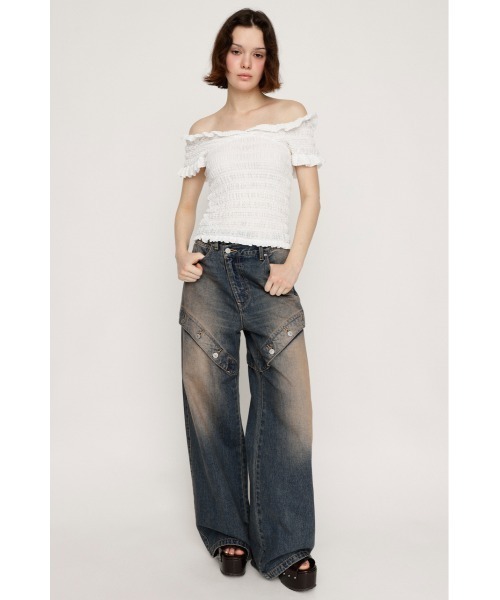 ジャストウエスト サイドオープン ストレートパンツ J/W SIDE OPEN STRAIGHT PT ジャストウエスト サイドオープン