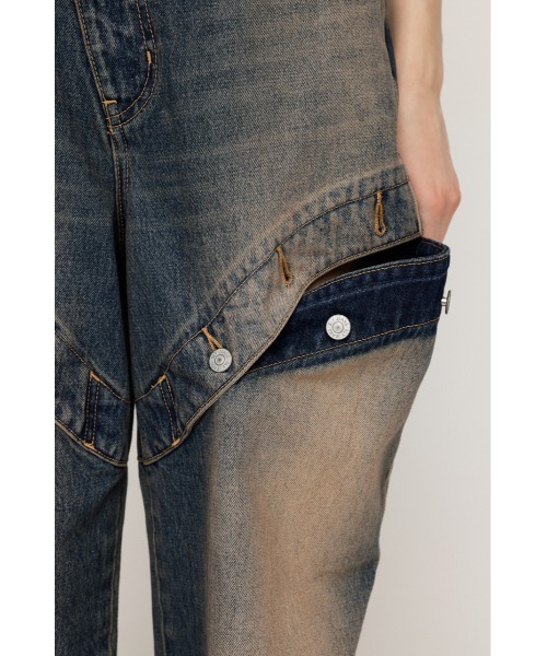 J/W SIDE OPEN STRAIGHT PT ライトブルー　2 J/W SIDE OPEN STRAIGHT PT ジャストウエスト サイドオープン