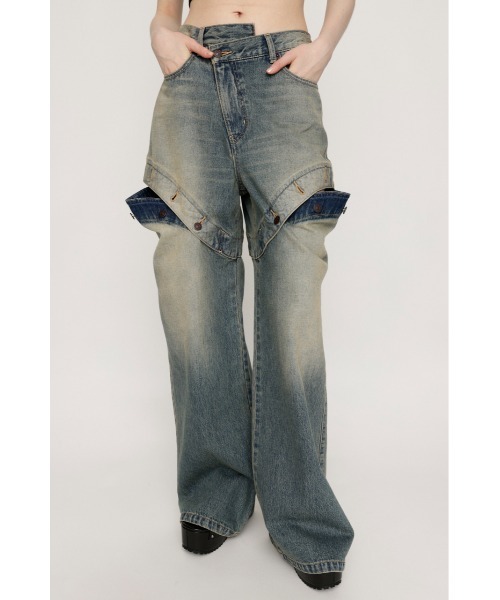 SLY サイドオープン ストレートパンツ SLY | J／W SIDE OPEN STRAIGHT パンツ (ストレート ) |SHEL