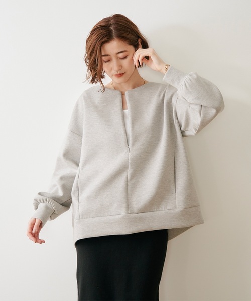 ダンボールフロント2wayクルーネックプルオーバー Emma Taylor